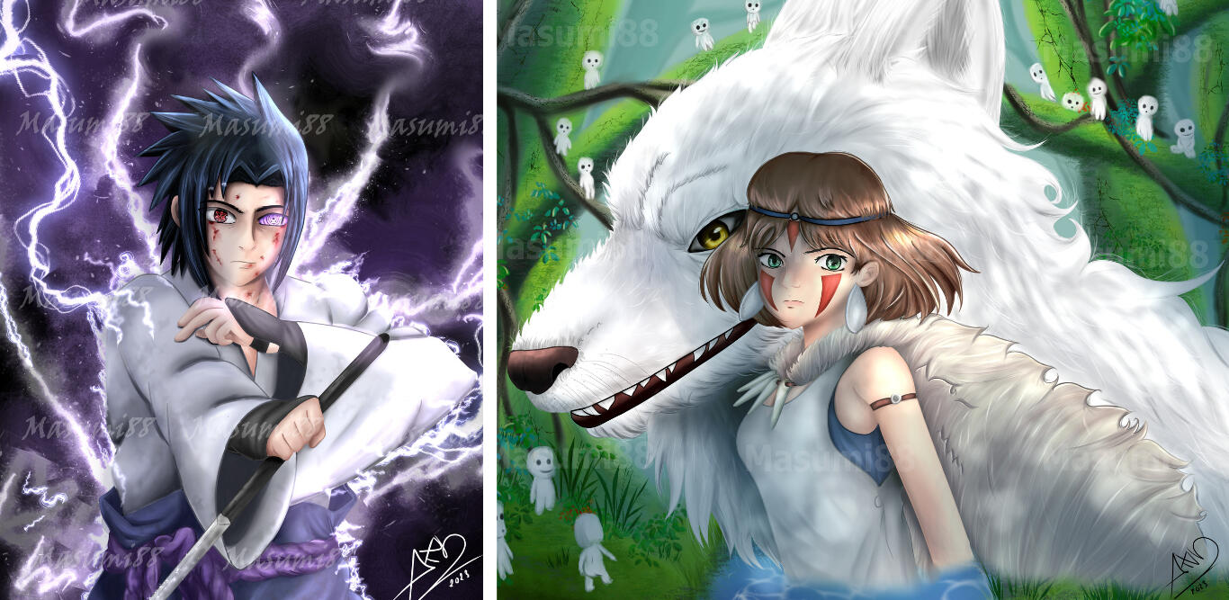 Sasuke & Princesa Mononoke